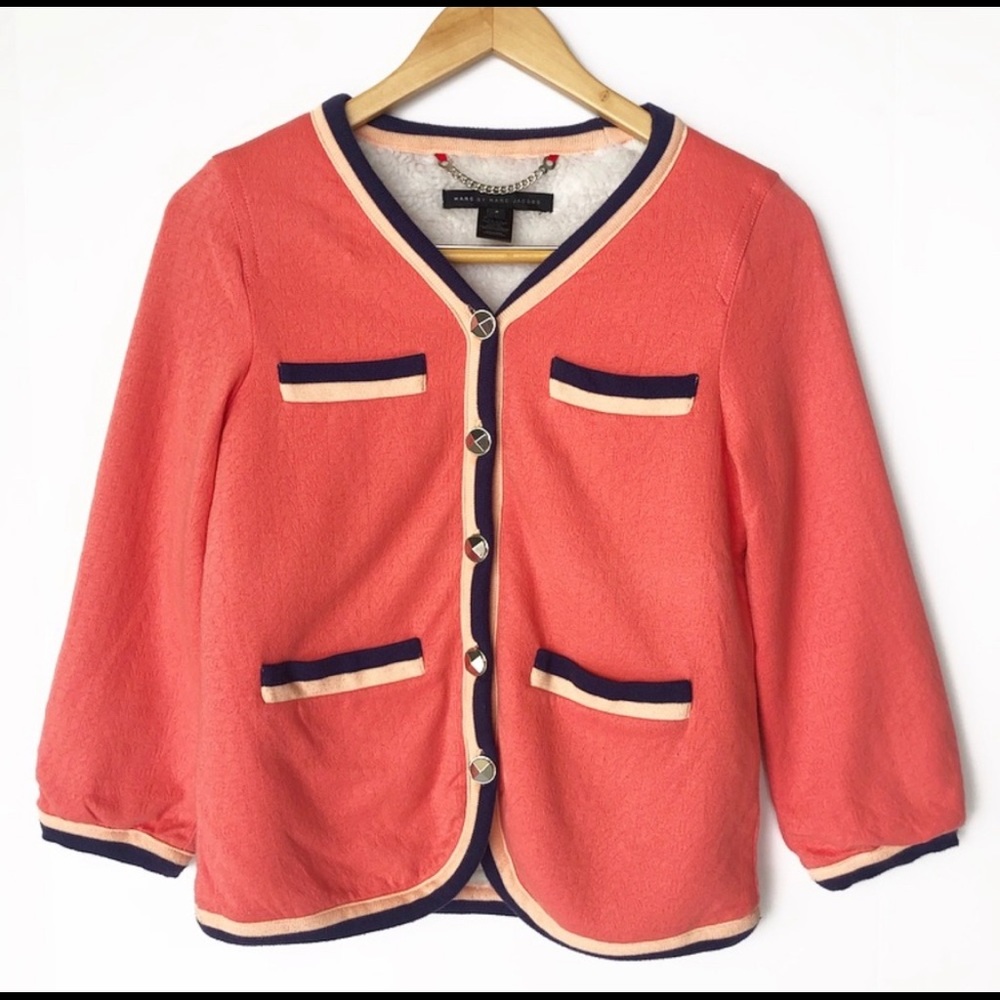 Marc Jacobs fleece lined cardigan